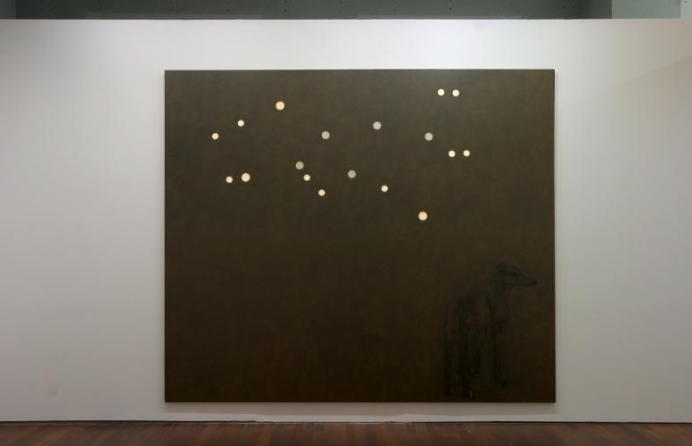 John Murphy, A Different Constellation... (Lupus), 1994. Huile sur toile. Gallery Lisson London. © Bohumil Kostohryz.